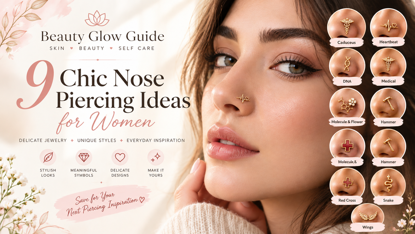 9 Chic Nose Piercing Ideas for Women: Delicate Jewelry Inspiration