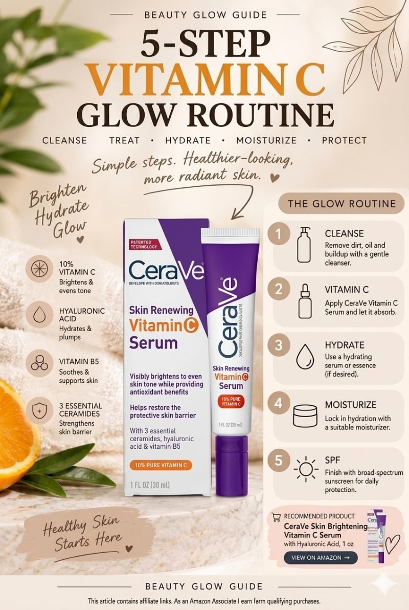 “The Ultimate Beauty Glow Guide: A Simple Vitamin C Routine for a Radiant-Looking Complexion”