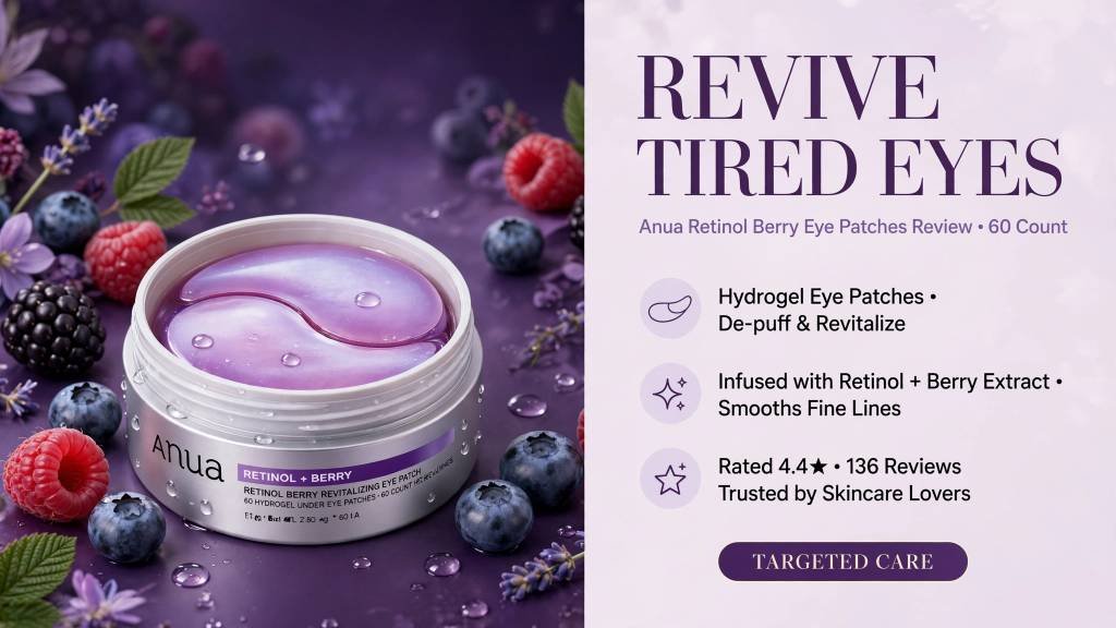 ANUA Retinol Berry Eye Patches Review: Are They Worth Trying for Dark Circles and Puffiness?