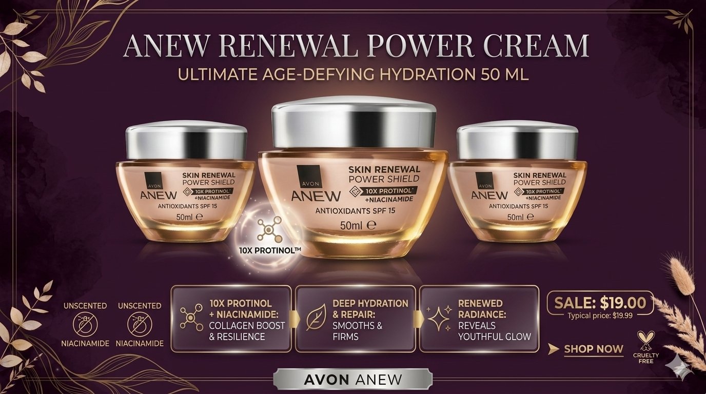 Avon ANEW Skin Renewal Power Cream Review: Is It Worth Trying?