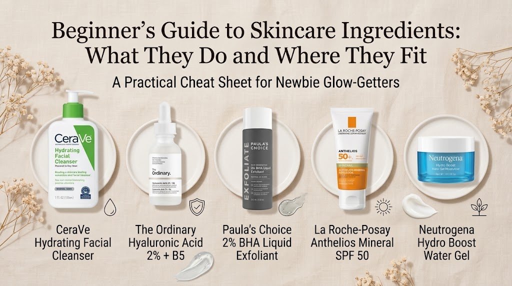 Beginner’s Guide to Skincare Ingredients: What They Do and Where They Fit