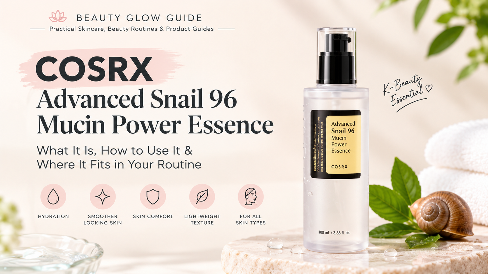 COSRX Snail Mucin: What It Is, How to Use It & Where It Fits in Your Routine