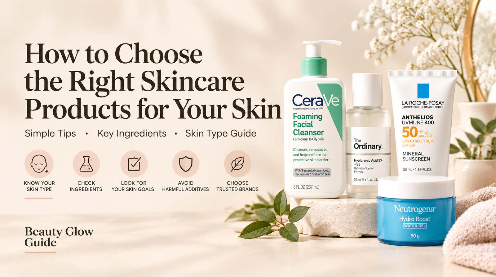 How to Choose Skincare Products for Your Skin Type: A Simple Beginner’s Guide